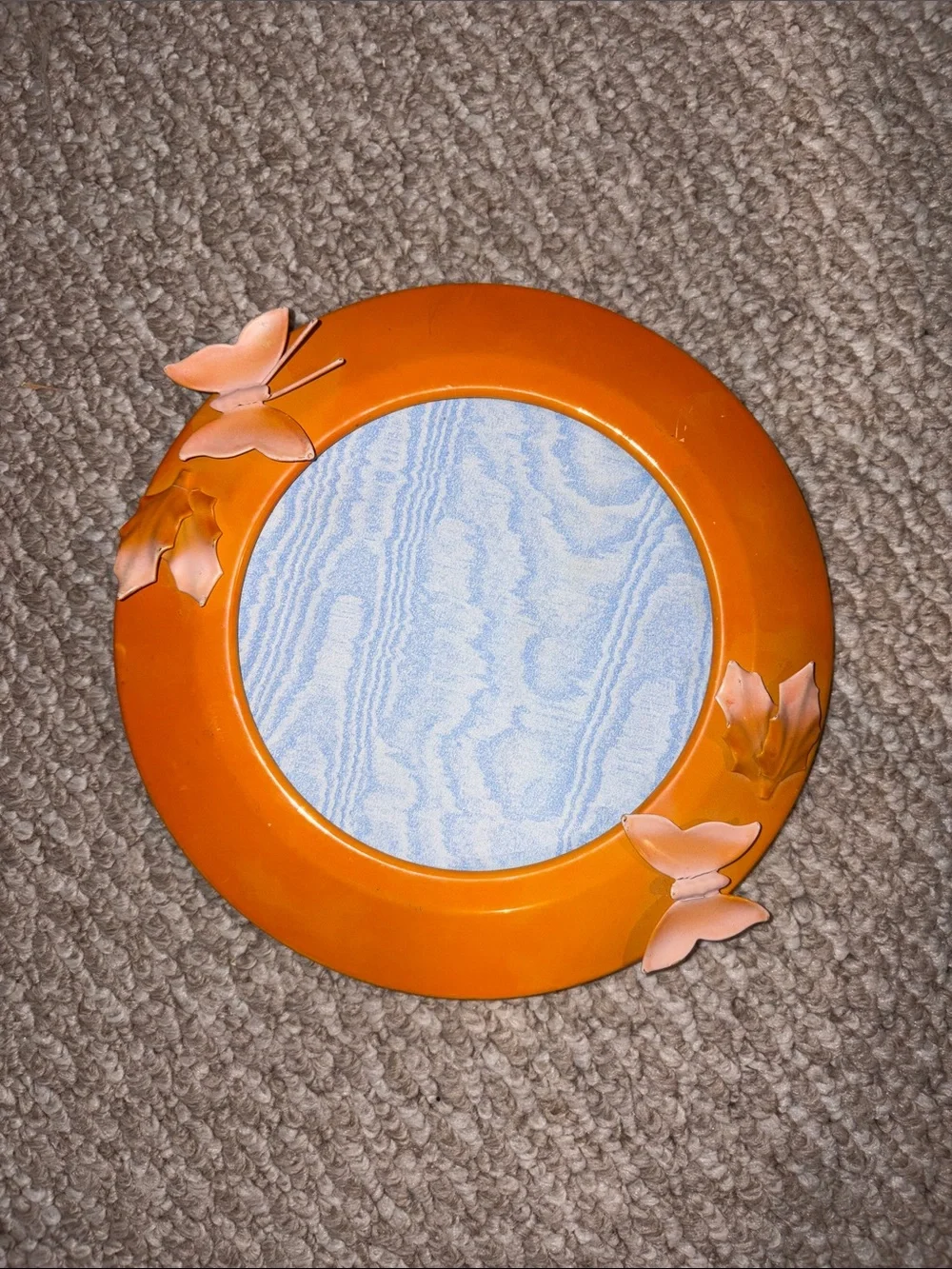Orange Butterfly Accent Wall Mirror - Home Accents
